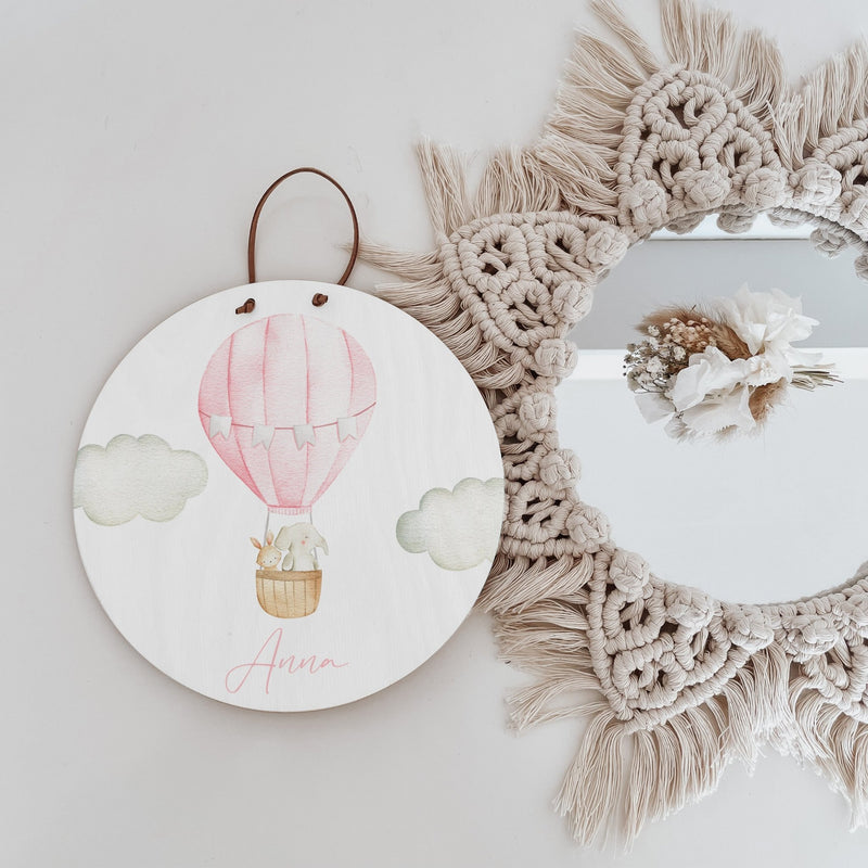Namensschild | Kinderzimmer | Holzschild | personalisiert - LUFTFAHRZEUGE - lyllevenn-store