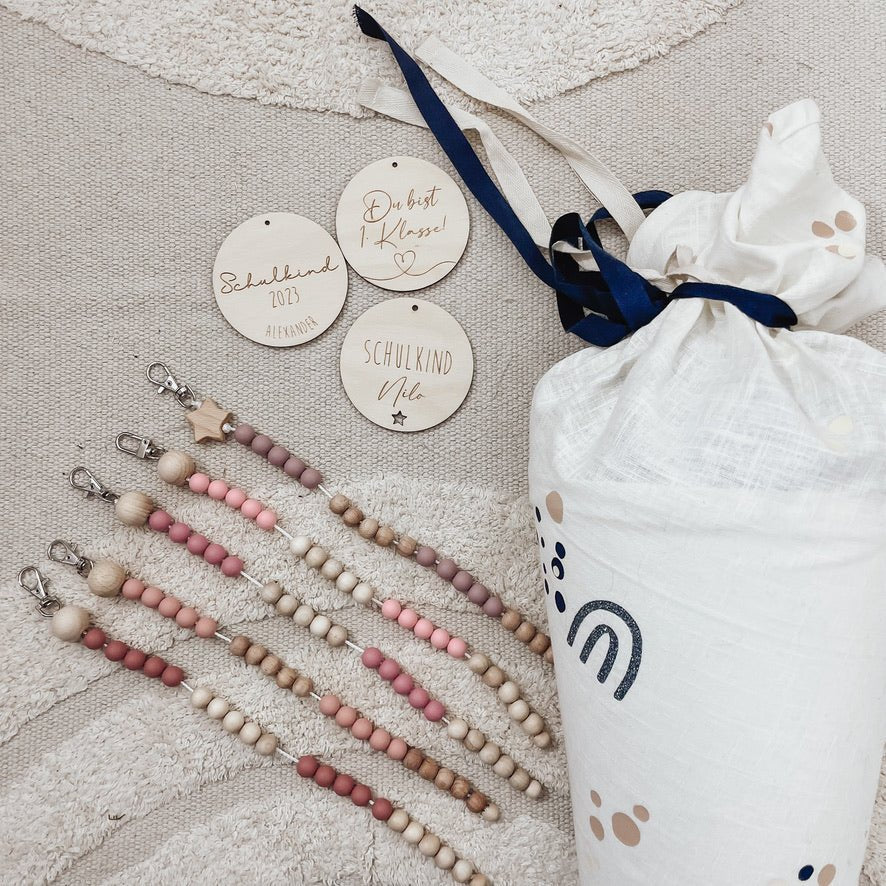 personalisierte Rechenketten – Rosatöne - lyllevenn