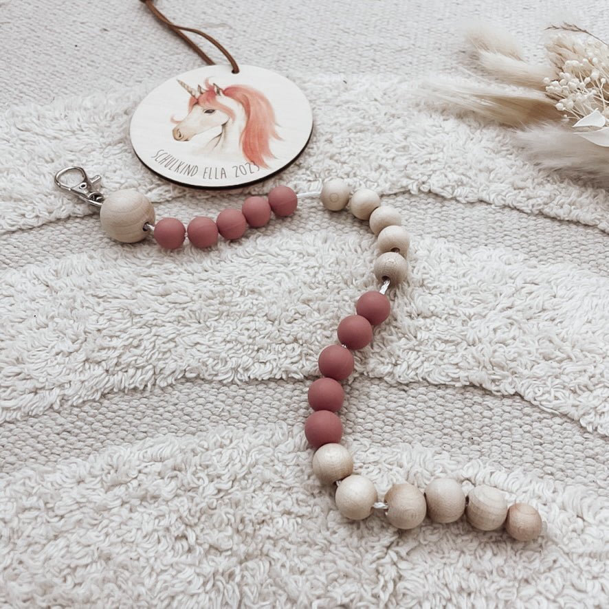 personalisierte Rechenketten – Rosatöne - lyllevenn