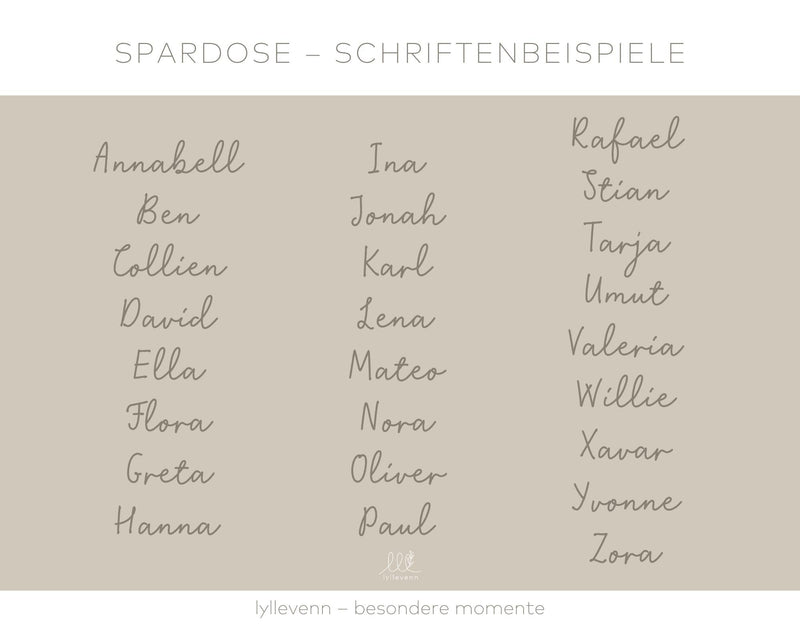 Personalisierte Spardose Holz, Sparschwein personalisiert, Spardose Kind, Baby Geschenk Geburt, Holzspardose, Geldgeschenk zur Taufe - lyllevenn-store