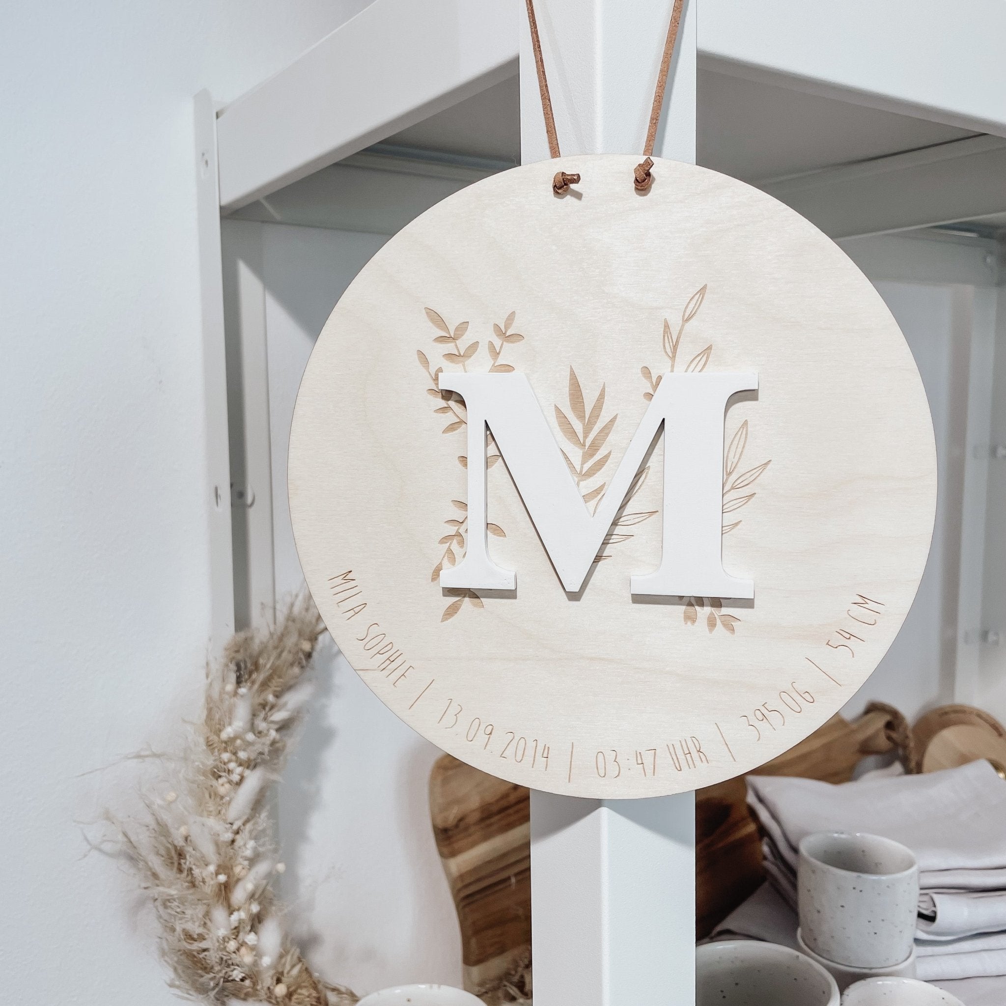 Personalisiertes Holzschild - 3D Buchstabe - lyllevenn