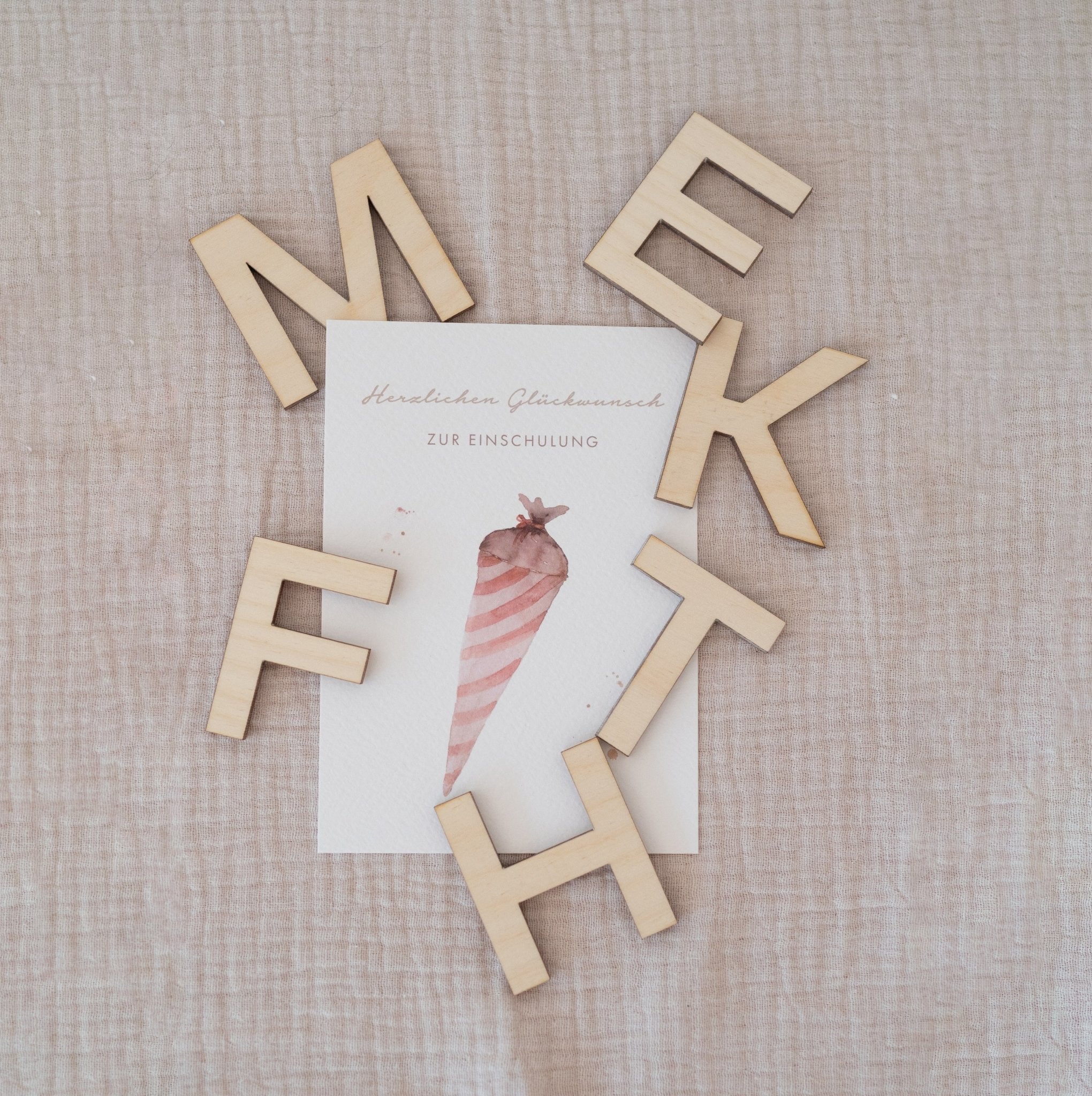 Postkarte – Glückwunsch Einschulung - lyllevenn