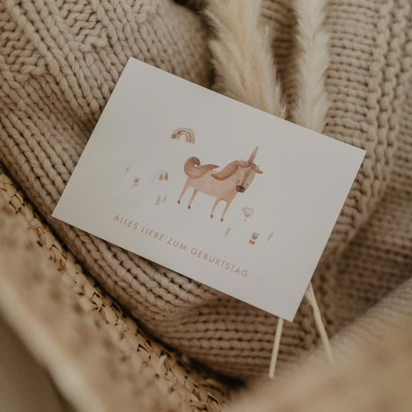 Postkarte | Karte Glückwunsch | EINHORN - lyllevenn-store