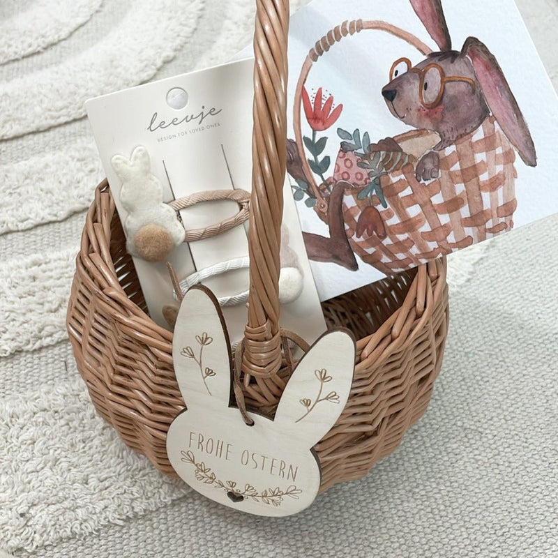 Set Körbchen + Anhänger | Korb | Hasenkopf | 3 Größen – BOLERO - lyllevenn-store