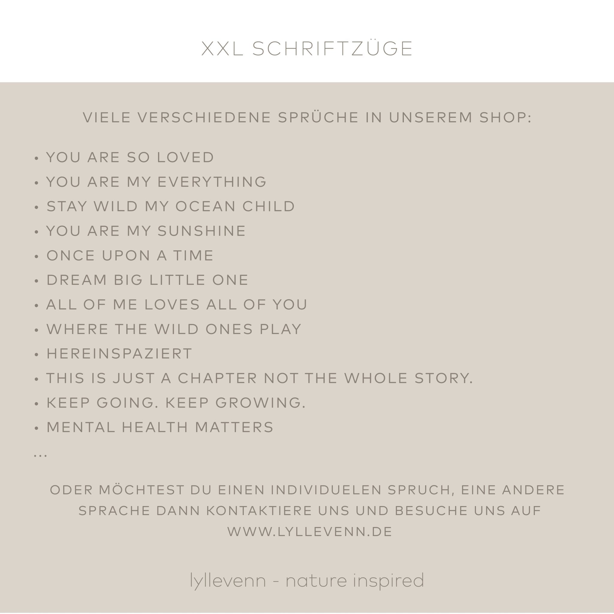 Stay wild my ocean child - XXL Sprüche | 3D Schriftzug | Wandschriftzüge | Kinderzimmer - lyllevenn-store