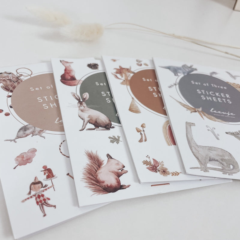 Sticker-Set | Aufkleber - WALDTIERE - lyllevenn-store