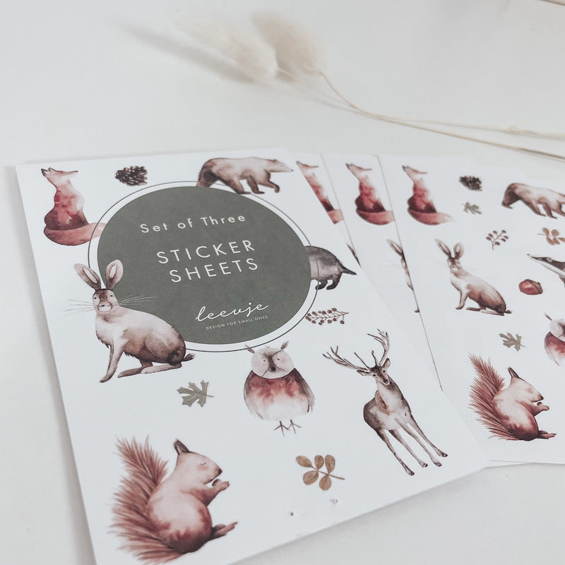 Sticker-Set | Aufkleber - WALDTIERE - lyllevenn-store
