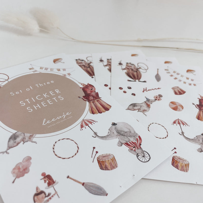 Sticker-Set | Aufkleber - ZIRKUS - lyllevenn-store