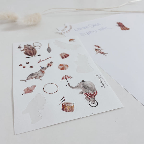 Sticker-Set | Aufkleber - ZIRKUS - lyllevenn-store