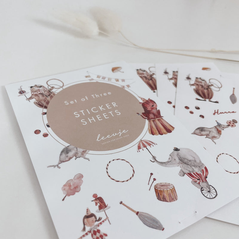 Sticker-Set | Aufkleber - ZIRKUS - lyllevenn-store
