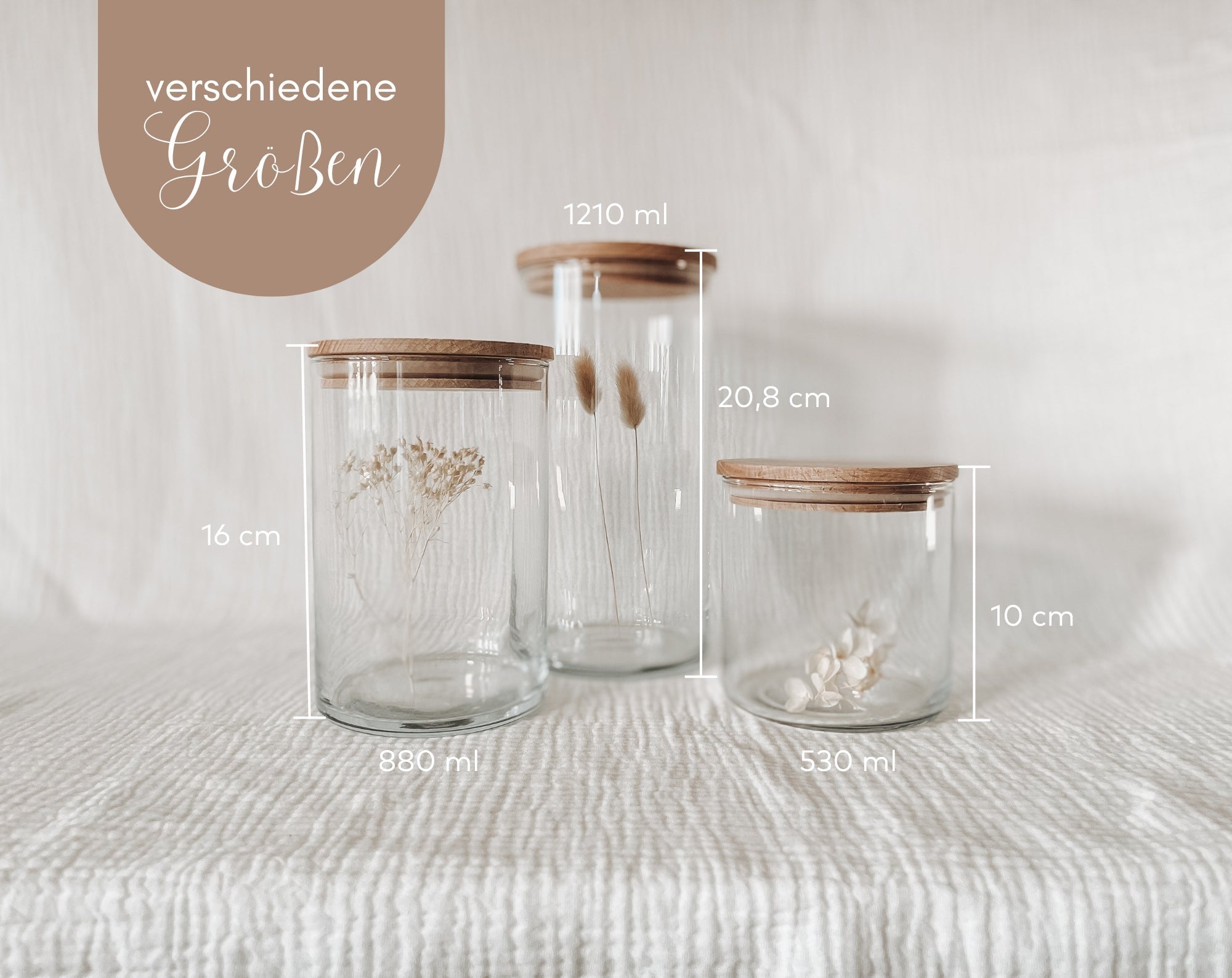 Vorratsglas, Blumen Kränze, Gast Geschenk, Hochzeitsgeschenk - HOCHZEIT - lyllevenn-store