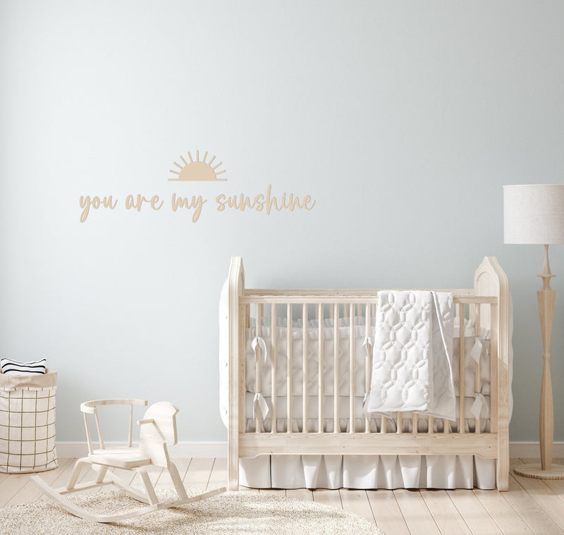you are my sunshine - XXL Spruch | 3D Schriftzug | Wandschriftzüge | Kinderzimmer - lyllevenn-store